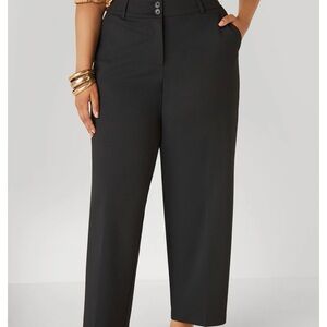 Ashley Stewart Ponte Knit Black Pants Size 24w